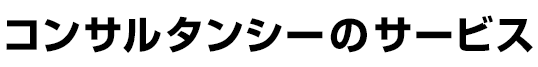 コンサルタンシーのサービス